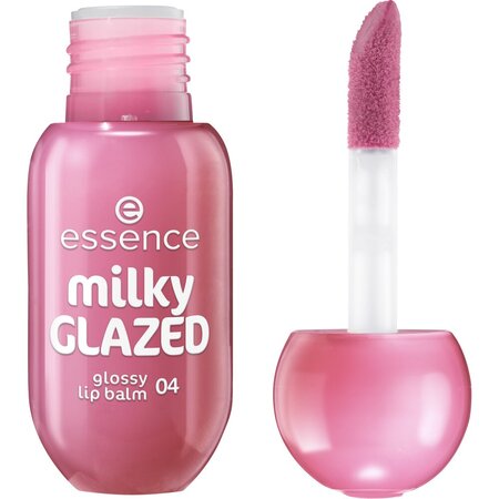 Balsam de buze Milky Glazed, Nuanta 04 Berry Au Lait, 4 ml, Essence 821708