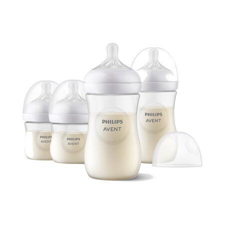 Set biberoane Natural Response, 0-6, SCD838/30, 4 buc, Philips Avent