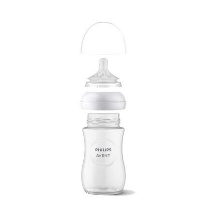 Set biberoane Natural Response, 0-6, SCD838/30, 4 buc, Philips Avent 821736