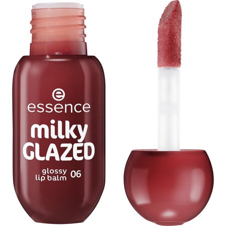 Balsam de buze Milky Glazed, Nuanta 06 Cherry on Top, 4 ml, Essence 821721