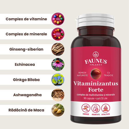 Vitaminizantus Forte, 90 capsule, Faunus Plant 821864