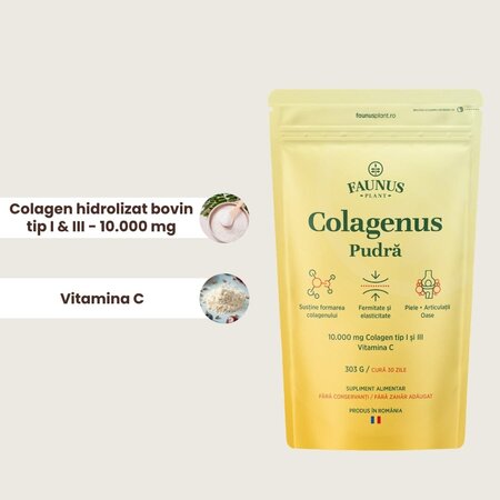 Colagenus pudra + Vitamina C, 303 g, Faunus Plant 821958