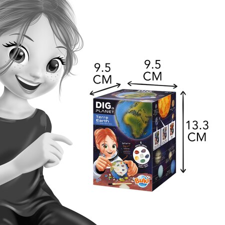 Kit de sapat Globul Pamantesc, 8 ani+, Buki France 822013