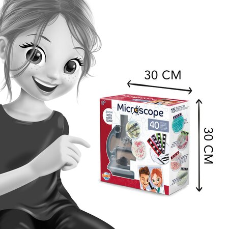 Microscop cu 40 de experimente, 8 ani+, Buki France 822022