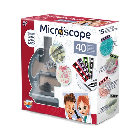 Microscop cu 40 de experimente, 8 ani+, Buki France 822026
