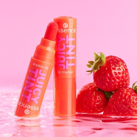 Creion contur pentru buze Lip Marker Juicy Tint, Nuanta 02 Strawberry Szn, 3.5 ml, Essence 822040