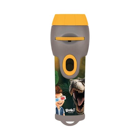 Mini proiector Dino 3D cu 24 de imagini, 5 ani+, Buki France 822175