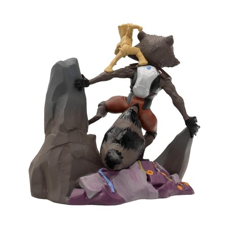 Figurina Rocket cu Groot Marvel, 3 ani+, Bullyland 822202
