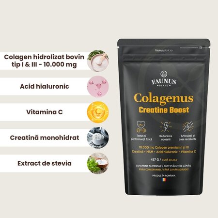 Colagenus Creatine Boost, 457 g, Faunus Plant 822220