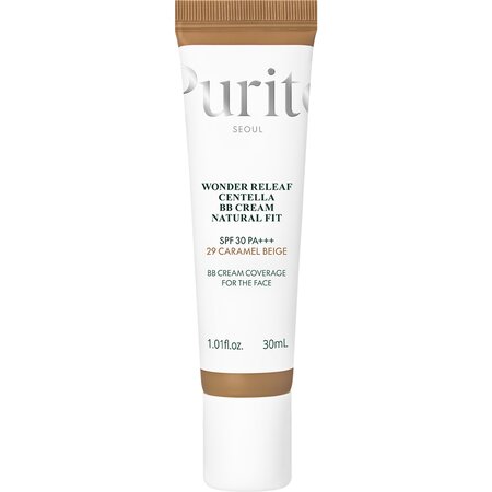 Crema BB cu SPF30 PA+++ Wonder Releaf Centella Natural Fit, 29 Caramel Beige, 30 ml, Purito