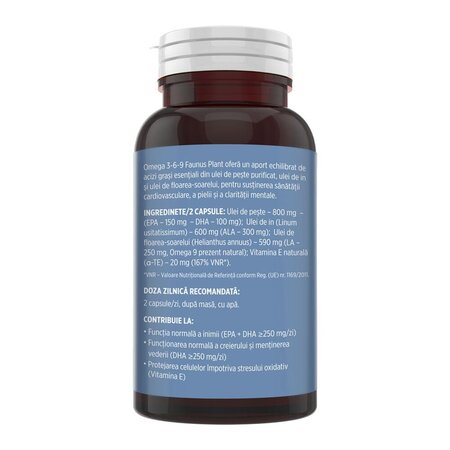 Omega 3-6-9, 60 capsule, Faunus Plant 822236