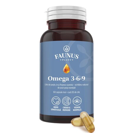 Omega 3-6-9, 60 capsule, Faunus Plant 822238