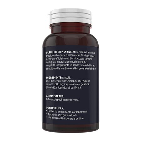 Ulei de Chimen Negru, 90 capsule moi, Faunus Plant 822261