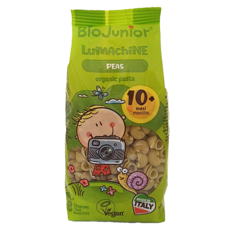 Paste Bio vegane cu faina de mazare BioJunior, 10 luni+, 200 g, Germinal 822356