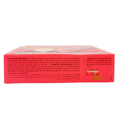 Batoane Bio vegane cu umplutura de capsuni BioJunior, 12 luni+, 132 g, Germinal 822381
