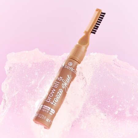 Gel pentru sprancene Brow Lift & Freeze Glue, Nuanta 02 Light Brown, 7 ml, Essence 822445