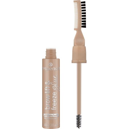 Gel pentru sprancene Brow Lift & Freeze Glue, Nuanta 02 Light Brown, 7 ml, Essence 822449