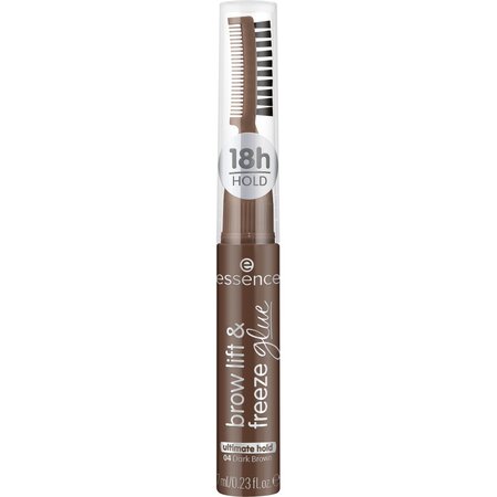 Gel pentru sprancene Brow Lift & Freeze Glue, Nuanta 04 Dark Brown, 7 ml, Essence