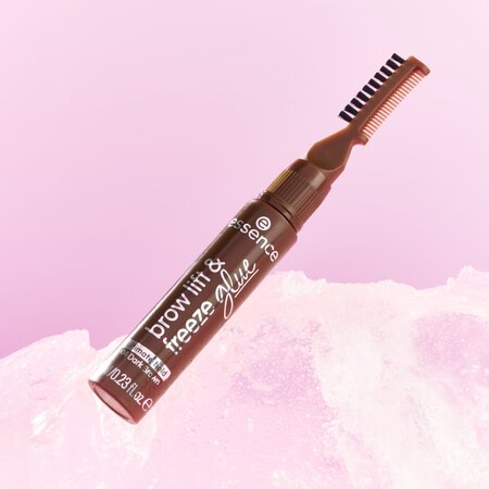 Gel pentru sprancene Brow Lift & Freeze Glue, Nuanta 04 Dark Brown, 7 ml, Essence 822467