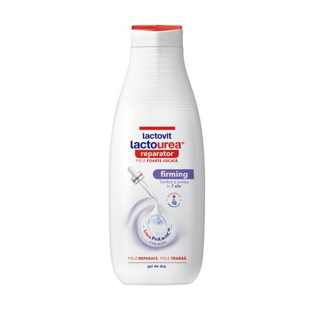 Gel de dus reparator Lactourea Colagen, 600 ml, Lactovit