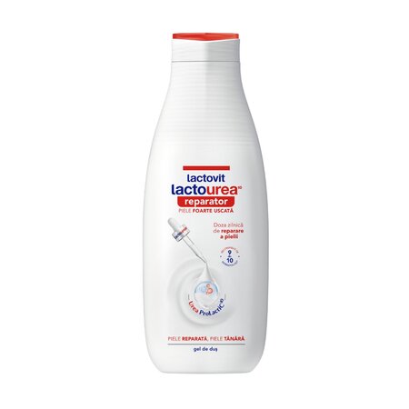 Gel de dus reparator Lactourea, 600 ml, Lactovit