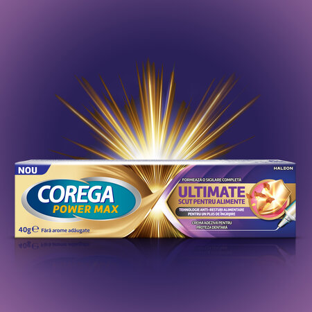 Crema adeziva pentru proteze dentare Ultimate, 40 g, Corega 822766