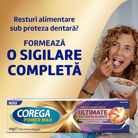 Crema adeziva pentru proteze dentare Ultimate, 40 g, Corega 822767