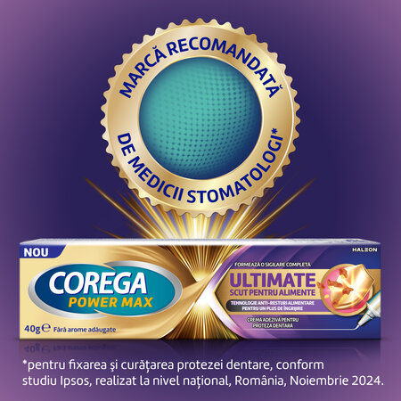 Crema adeziva pentru proteze dentare Ultimate, 40 g, Corega 822772