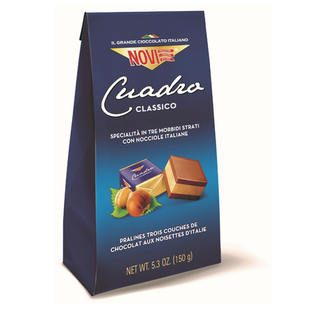 Praline de ciocolata cu alune, fara gluten Cuadro Classico, 150 g, Novi 822750