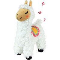 Jucarie muzicala de plus cu lumini, 27 cm, Lama Lola, 12 luni+, Jemini