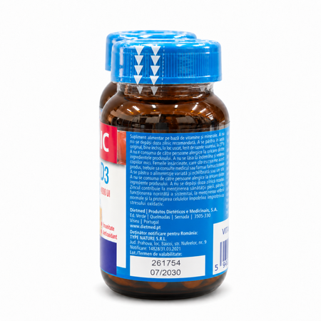Pachet Vitamina D3 Strong, 4000 U.I, 2x90 tablete, Naturmil 822804