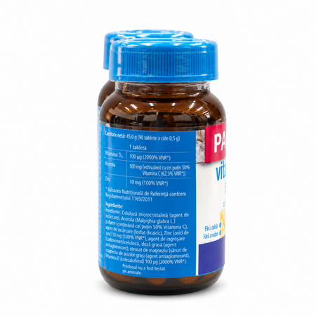 Pachet Vitamina D3 Strong, 4000 U.I, 2x90 tablete, Naturmil 822806