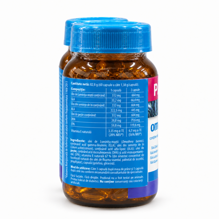 Pachet Omega 3-6-9, 2x60 capsule moi, Naturmil 822830