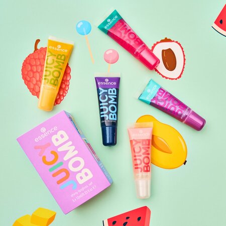Luciu de buze Juicy Bomb, Nuanta 110 Crushed Berry, 10 ml, Essence 822888