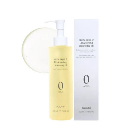 Ulei demachiant, Snow Aqua 0 LHA Toning, 200 ml, Nooni