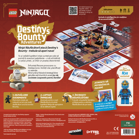 Joc Destiny's Bounty Adventures Ninjago, 8 ani+, Lego 823138