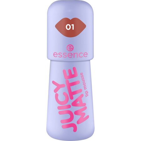 Ruj crema Lip Mousse Juicy Matte, Nuanta 01 Maple Rouge, 2.7 ml, Essence