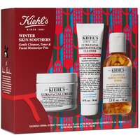 Set Crema hidratanta Ultra Facial + Gel  Ultra Facial  + Toner cu extract de plante Winter Skin Soothers, 50 ml + 30 ml + 75 ml, Kiehl's