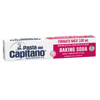 Pasta de dinti cu bicarbonat de sodiu, Baking Soda MAXI, 100 ml, Pasta del Capitano
