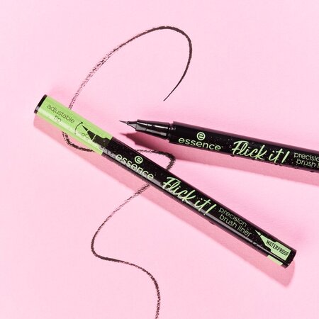 Tus de ochi rezistent la apa Precision Flick it!, 01 Black, 0.5 ml, Essence 823477