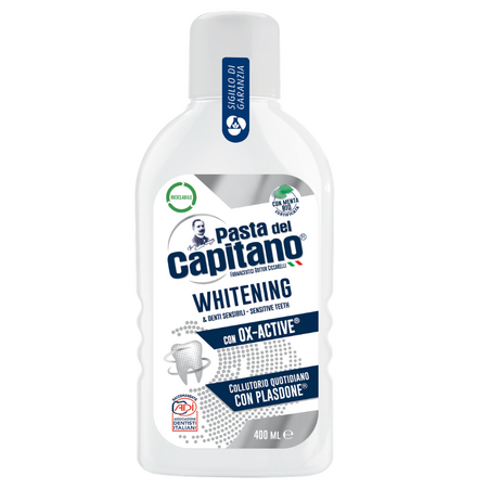 Apa de gura pentru albire, Whitening, 400 ml, Pasta del Capitano