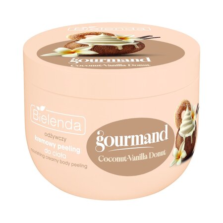 Exfoliant cremos de corp Coconut-Vanilla Donut Gourmand, 250 g, Bielenda