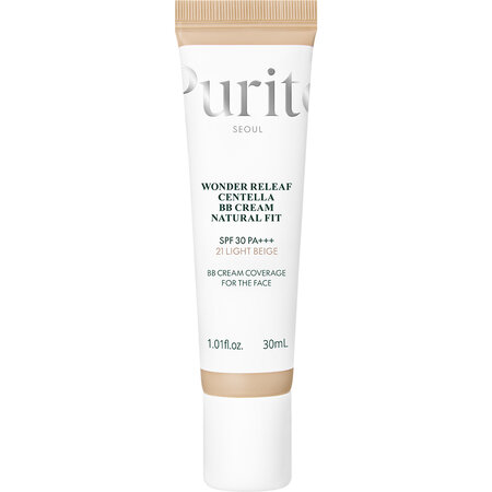 Crema coloranta BB Wonder Releaf Centella Natural Fit SPF30 PA+++,, 21 Light Beige, 30 ml, Purito