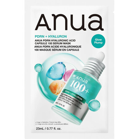 Masca de fata PDRN Hyaluronic Acid Capsule 100 Serum Mask, 23 ml, Anua