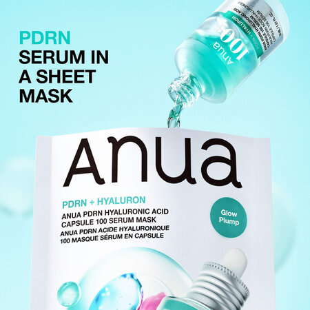Masca de fata PDRN Hyaluronic Acid Capsule 100 Serum Mask, 23 ml, Anua 823680