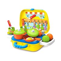 Set de joaca Bucatarie portabila 2 in 1, Chef Cooking, 3 ani+, OEM