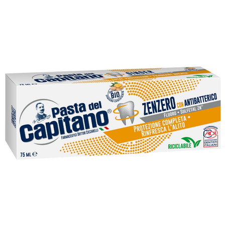 Pasta de dinti cu ghimbir, Ginger, 75 ml, Pasta del Capitano 823702