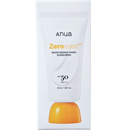 Crema de fata Zero-Cast Moisturizing Finish Sunscreen SPF 50 PA++++, 50 ml, Anua 823734