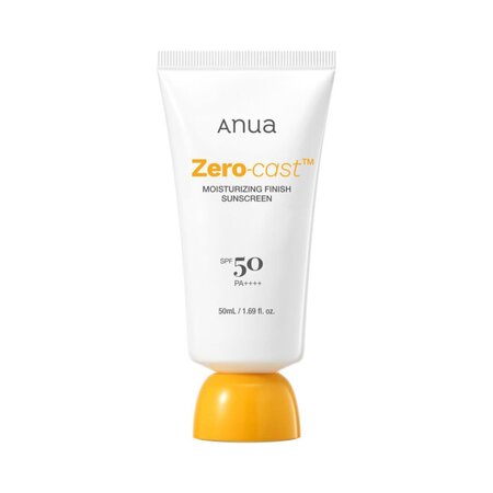 Crema de fata Zero-Cast Moisturizing Finish Sunscreen SPF 50 PA++++, 50 ml, Anua