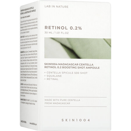 Ser de fata cu Retinol 0.2 si Centella Madagascar Boosting Shot Ampoule Lab in Nature, 30 ml, Skin1004 823752